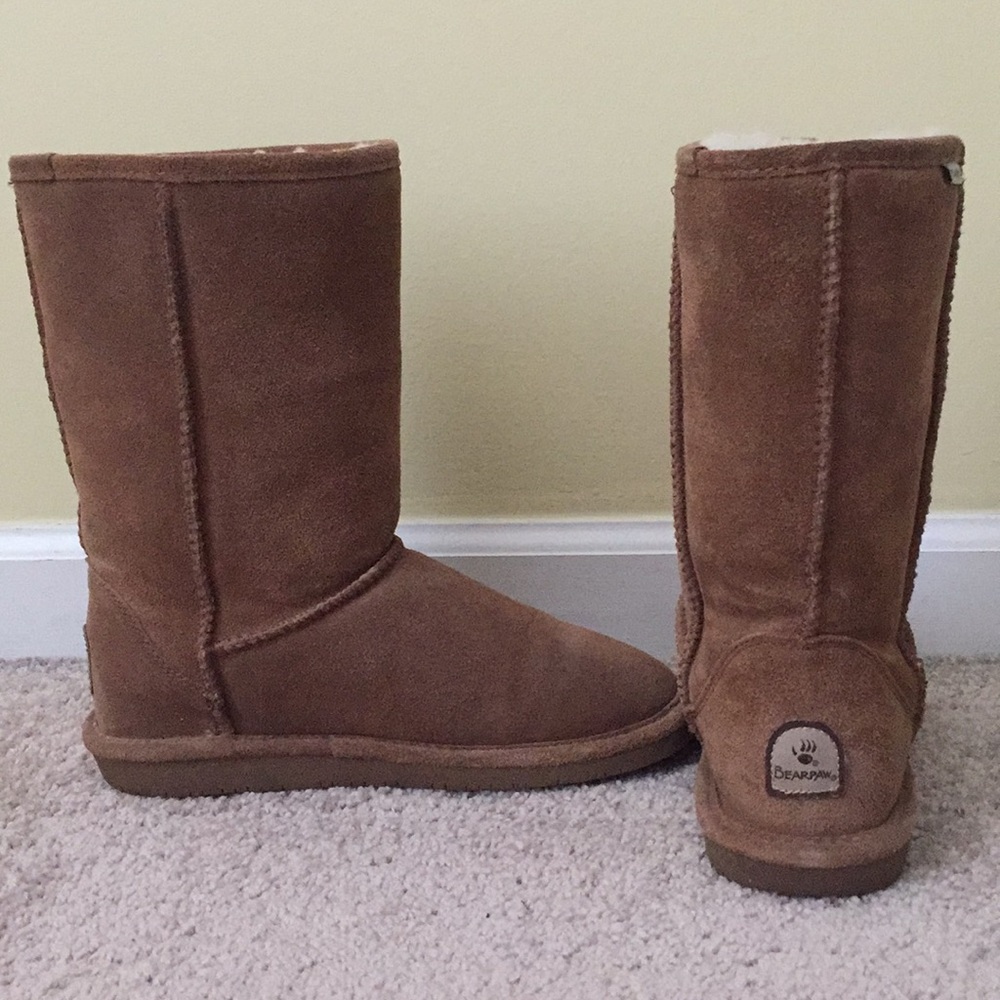 Tan Bearpaw Boots